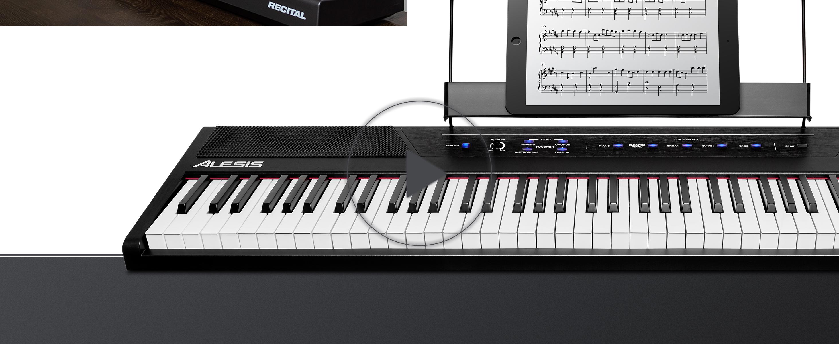 Amazon | Alesis 電子ピアノ 88鍵盤 フルサイズ・セミウェイト鍵盤