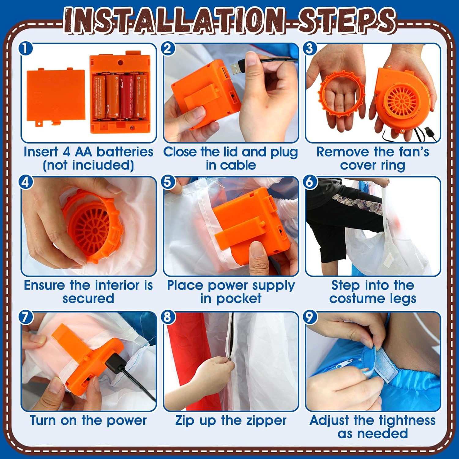 Eyourlife Easter Inflatable Jesus Costume for Adult Blow Up Cosplay Chris Suit Christian Gifts for Men Women Religious Events Inflatable Costumes - Image 3