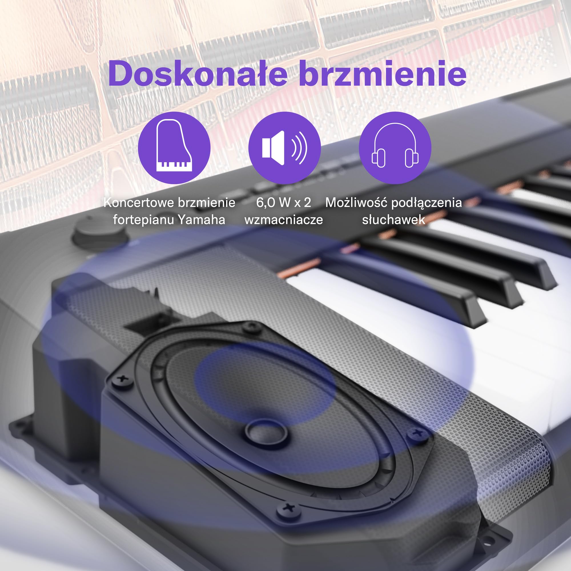 【YAMAHA NP-15WH Piaggero】 YAMAHA PIAGGERO NP-15 WH Pianino cyfrowe białe Lach & Lach