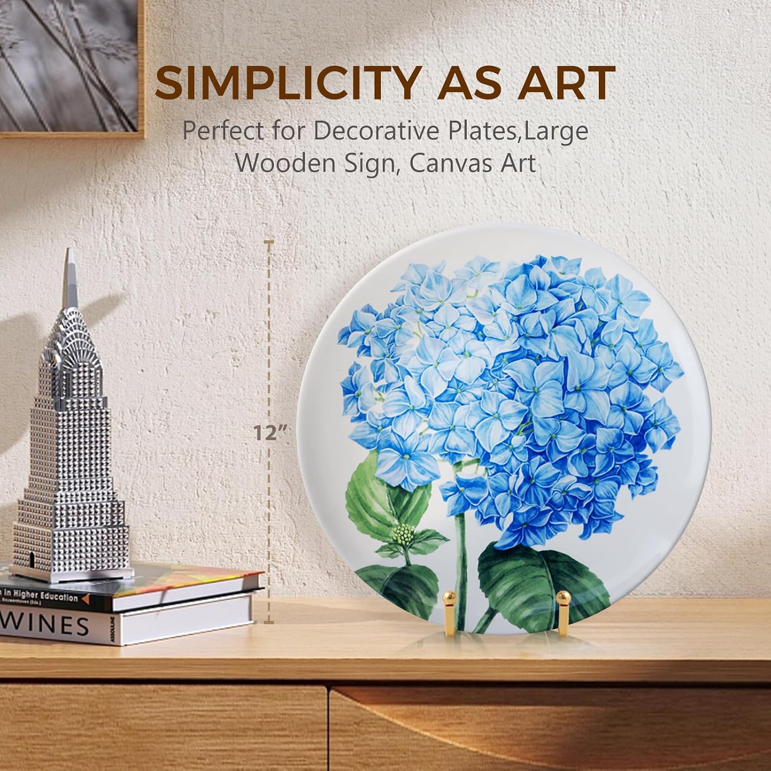 Plate Holder Easel Display Stand - 8 inch Metal Plate Stands for Display - Tabletop Picture Stand - Gold Iron Easels for Display Pictures | Photo Frames | Book | Decorative Plates | Plaque -2 Pack image 5