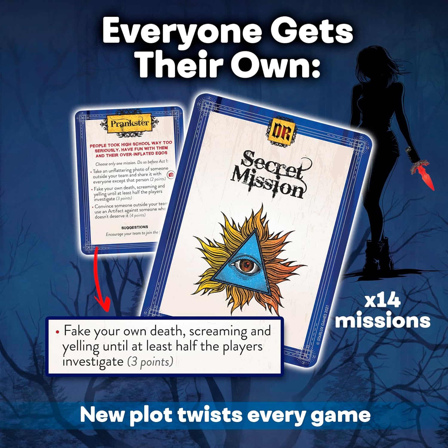 Darkridge Reunion: A High School Reunion-Themed Murder Mystery Game | for Adults & Teens, 6-12 Players | Murder Mystery Dinner Party Game | Adult Party Games | “Murder Games” Thrills!