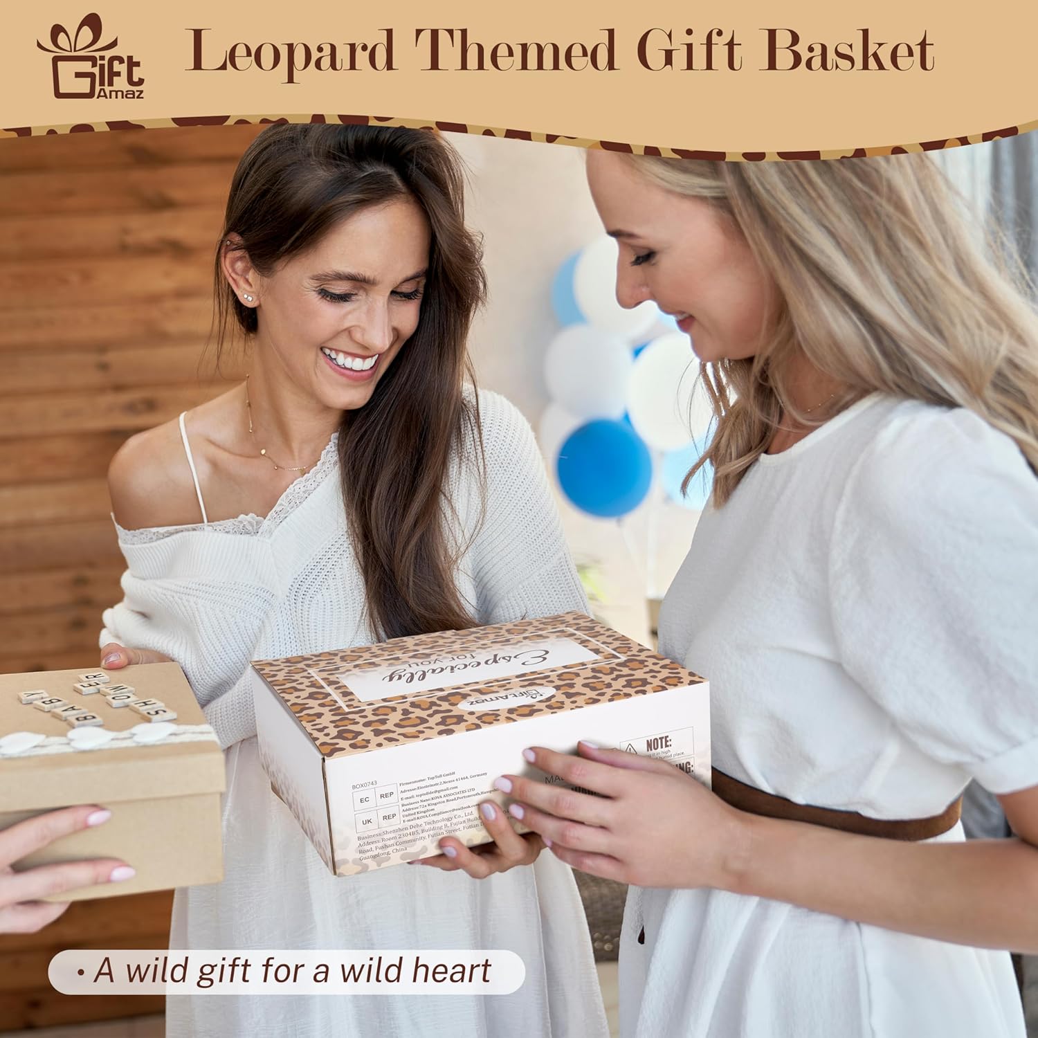 Leopard Gifts for Women, Self Care Gift Get Well Soon Gift Basket, Include Leopard Print Tumbler Cup and Blanket, Care Package Birthday Mothers Day Gifts for Women Girl Friend Wife Mom