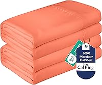 Vista 73 de Royale Linens Juego de 2 sábanas encimeras a granel – Sábanas superiores – Microfibra suave – Resistente a las arrugas y a las manchas – para hotel