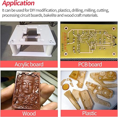 Miniatura 3 de RATTMMOTOR Motor de husillo CNC 500W ER11 500 vatios refrigerado por aire Motor de husillo 2.047 in DC 48V 12000RPM 600mN.m para DIY Mini CNC Router