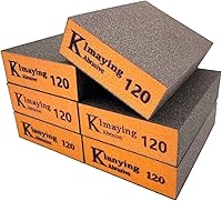 Vista 1 de Esponja de lijado, bloque de lijado surtido de grano 120, esponjas de lijadora húmedas y secas de doble uso para paneles de yeso, esponja de papel