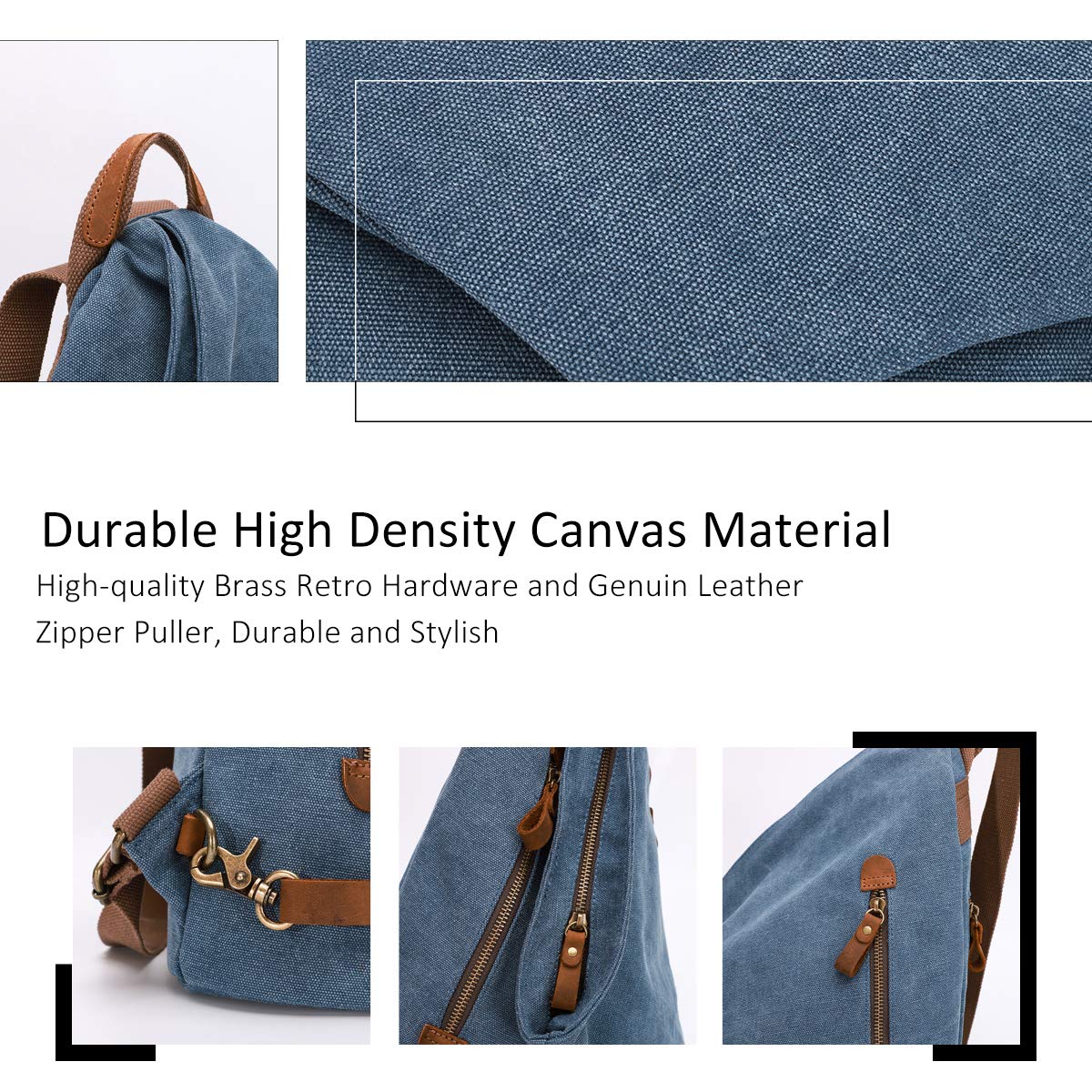 Zaino vintage in tela - Zaino da viaggio grande casual Zaino da viaggio all'aperto Zaini da trekking Borsa a tracolla per uomo Donna