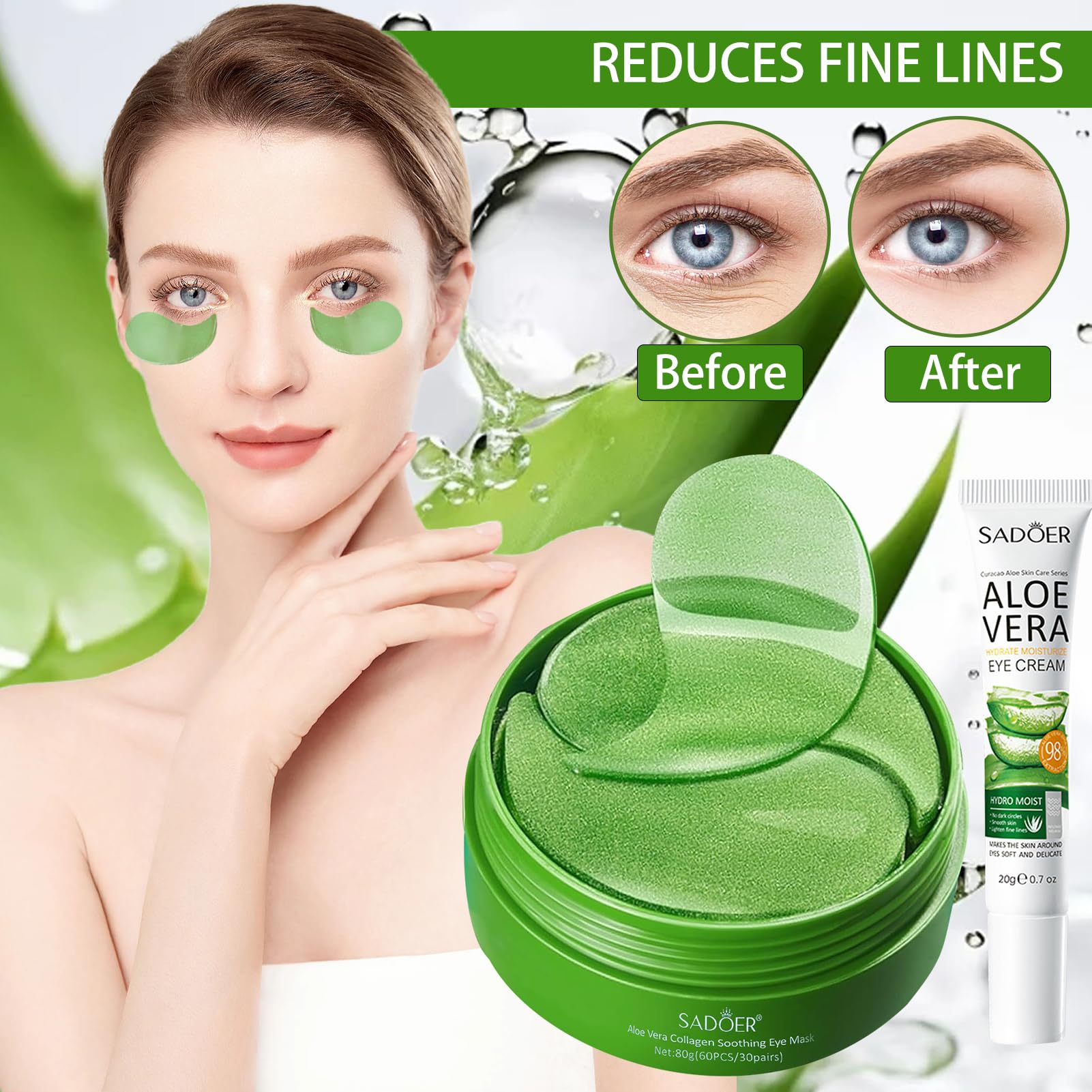 Aloe Vera Hautpflege Set 11 Stck, Aloe Vera Gesichtspflege Set, Beauty Set  Frauen mit Cleanser, Toner, Creme, Serum, Augenpads, Lippenbalsam, Maske,  Skincare Set fr Teenager Mdchen und Frauen : Amazon.de: Kosmetik