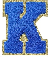 Vista 186 de SPRT - Parches de letras de chenilla universitaria con purpurina, parche de letras blancas para planchar con letras del alfabeto para disfraz