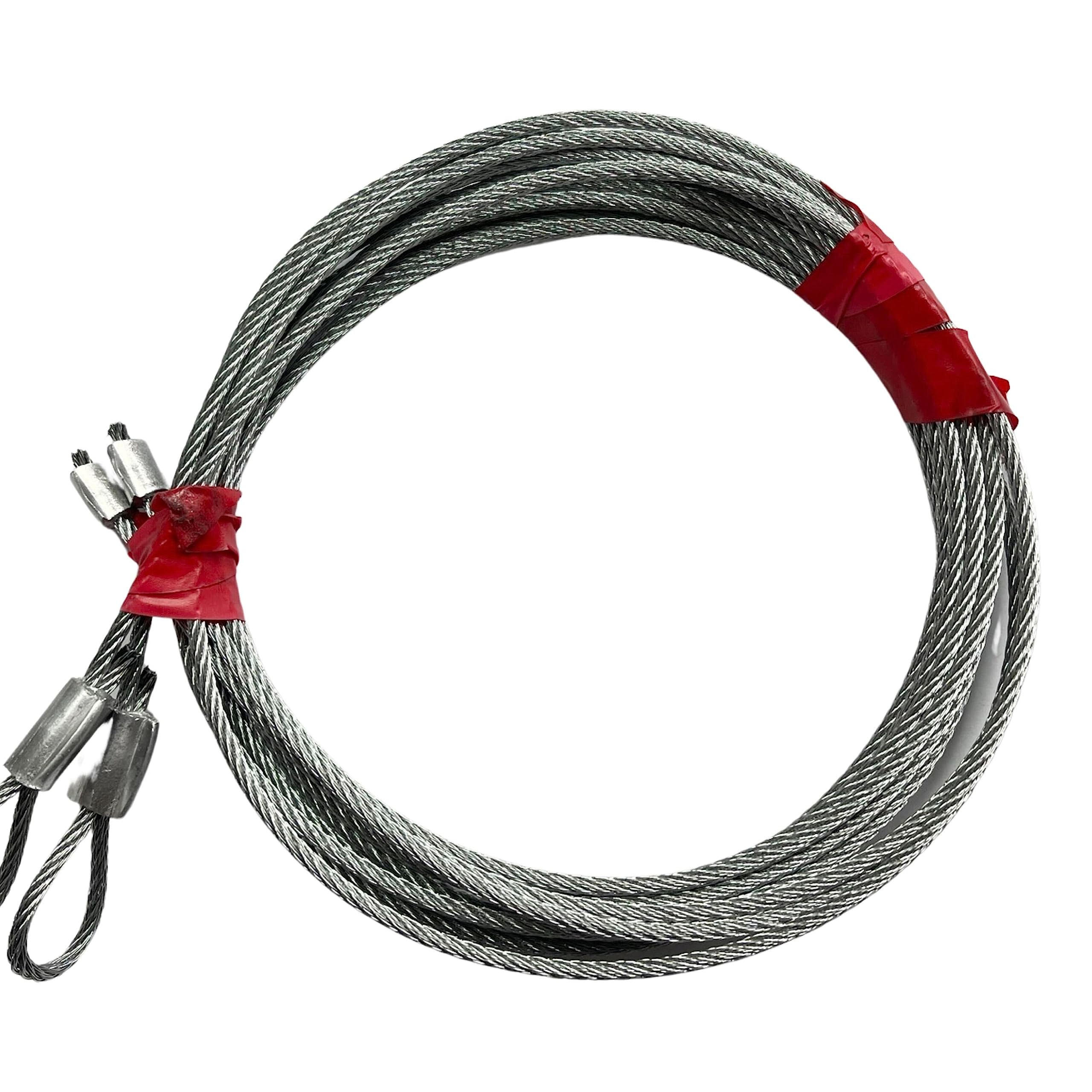 ALCAN Conjunto de cable de puerta de garaje premium para resorte de torsión de puerta de garaje de 7 pies de alto