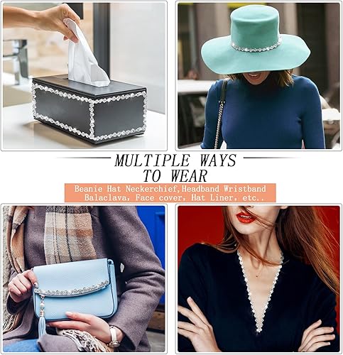 Miniatura 7 de Kigeli Cadena de cristal con adornos de diamantes de imitación, adornos de costura para manualidades, manualidades, joyería nupcial, 0.39 pulgadas