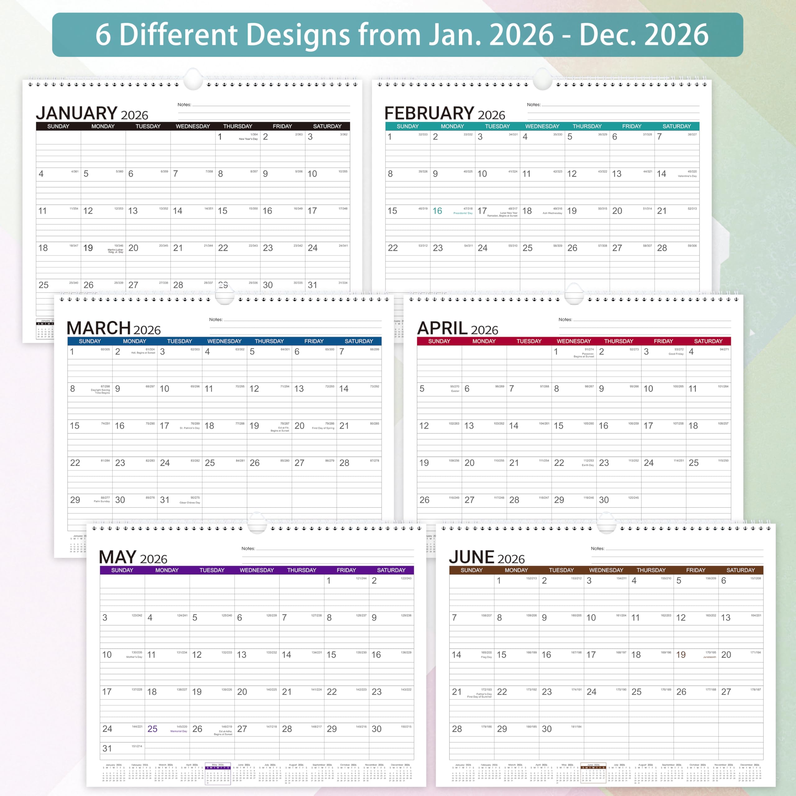 2023 Wall Calendar - Desk/Wall Calendar 2023, Jan.2023-Dec