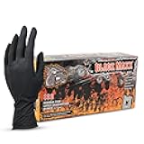 Dash Black Maxx Latex Exam Gloves - Black | Powder-Free Medical Grade Gloves for Secure Grip | Latex Gloves with Superior Grip (100, M)