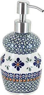 10 Kitchen Soap Dispenser Ideas That Look Built In 43 Blue Rose Polish Pottery - Green Mosaic Flower Soap Dispenser - 6.75