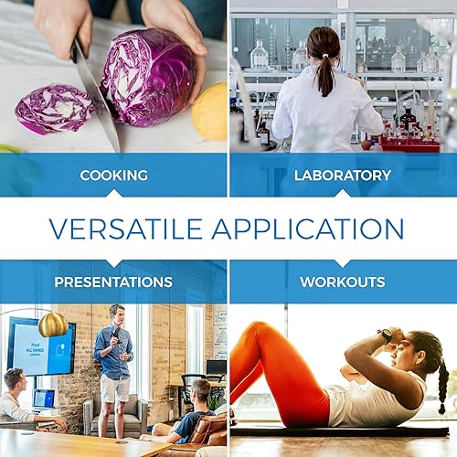 Miniatura 6 de Sper Scientific Temporizador de cocina digital portátil 810015 para cocinar y hornear con alarma fuerte, temporizador de 4 canales, laboratorio