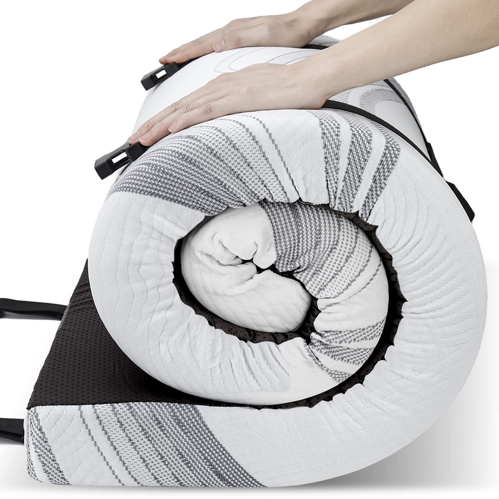 KingChii Upgrade 3 Thick 50D Support Full Memory Foam Camping Mattress 