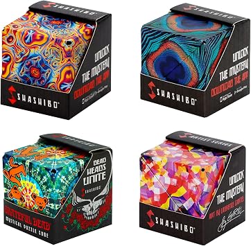 SHASHIBO Bundle of 4 - Space Out, Wings, Dancing Bears, Confetti