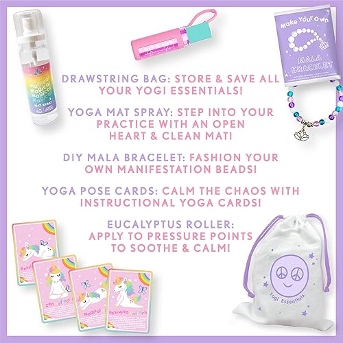 Miniatura 5 de Just My Style MoodJoy Young Butterfly - Juego de yoga y meditación por Horizon Group USA, accesorios de yoga y meditación, esterilla de yoga, árbol