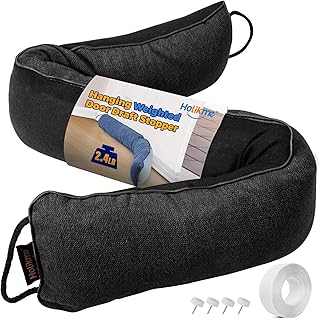 Holikme Weighted Door Draft Stopper 36inch, Heavy Duty Under Door Draft Blocker Bottom Door Seal Noise and Air, Door Guard...