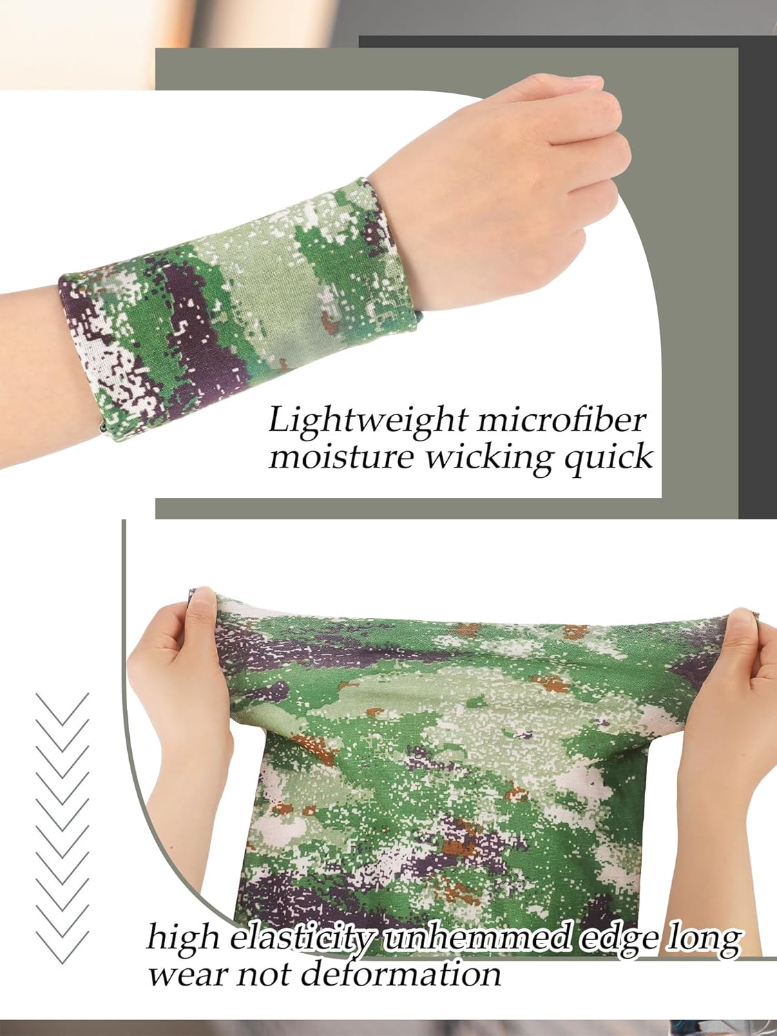 SATINIOR 10 Pieces Neck Gaiter Scarf Bandanas Balaclava Cooling Breathable Face Mask for Men Women Outdoor Sports - Image 4