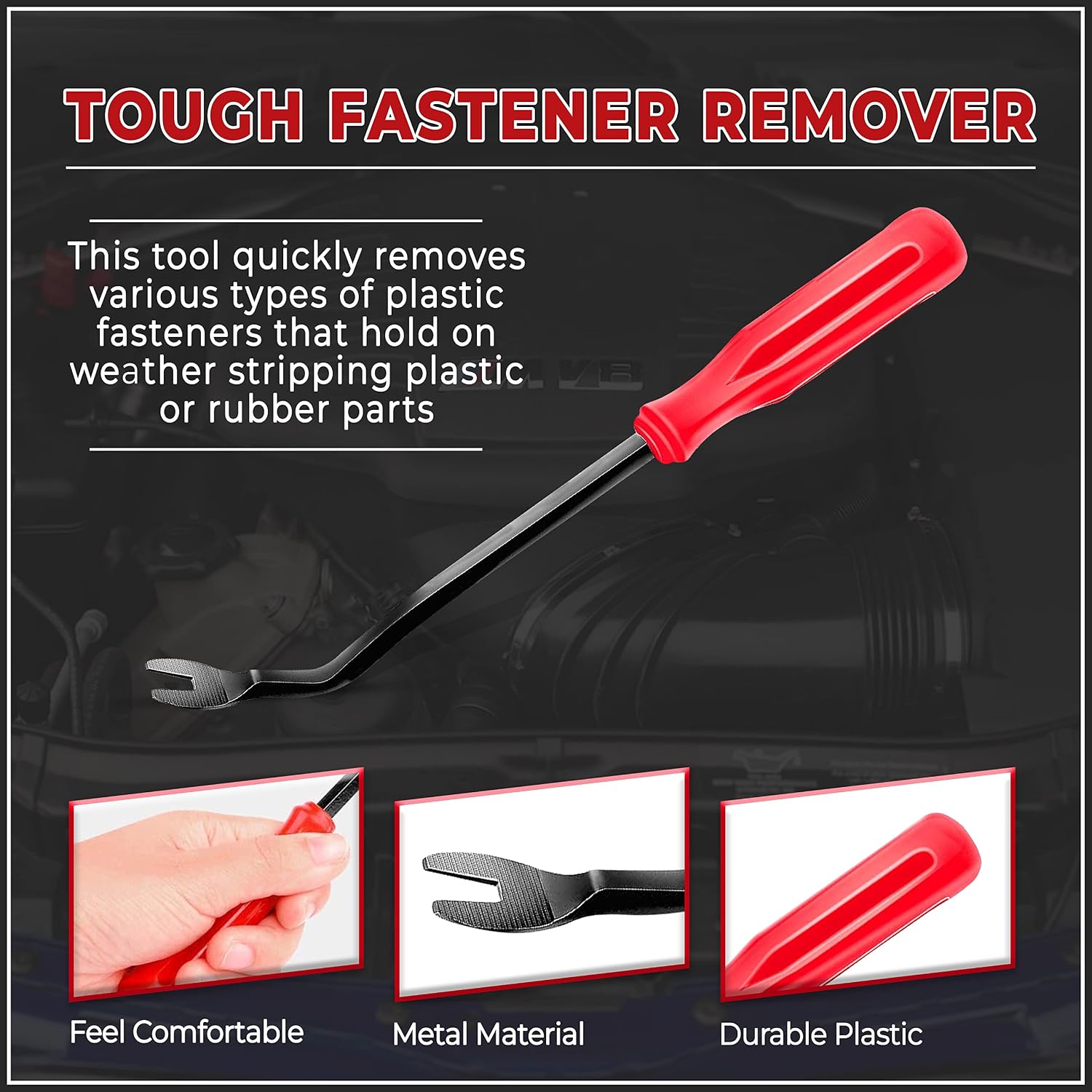 AFA Tooling Plastic Rivet Gun for All Plastic Rivets - Includes Free Fastener Remover - Universal Rivet and Fastener Removal Tool for Installing and Removing Upholstery Clips and Much More!