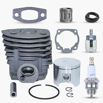Nikasil Plated Cylinder Piston Bearing Kit For Husqvarna 51 55 For Rancher 46mm Chainsaw Fuel Filter Line Gasket 503 16 91-71