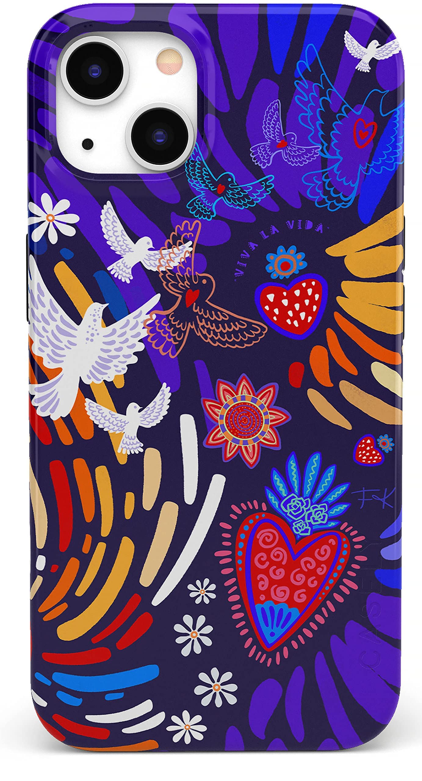 Casely iPhone 13 Case | Compatible with MagSafe | Viva La Vida | Frida Kahlo Collage Case