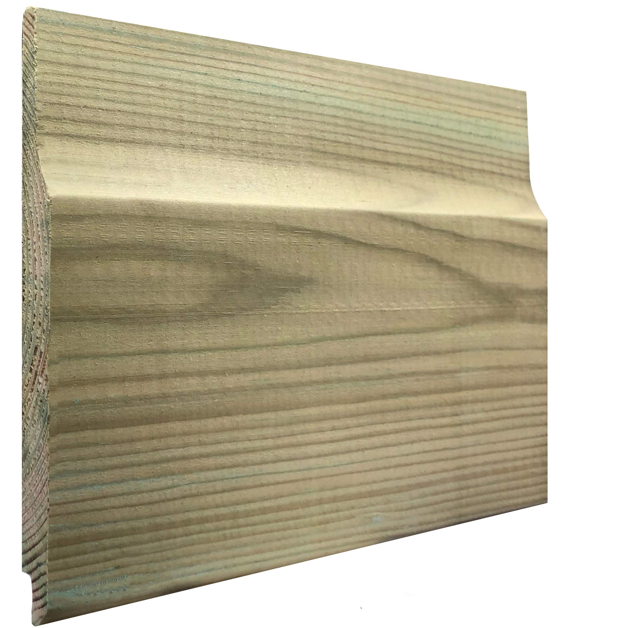 Buy 119mm x 12mm Thick Treated Wooden Shiplap Cladding Boards Various