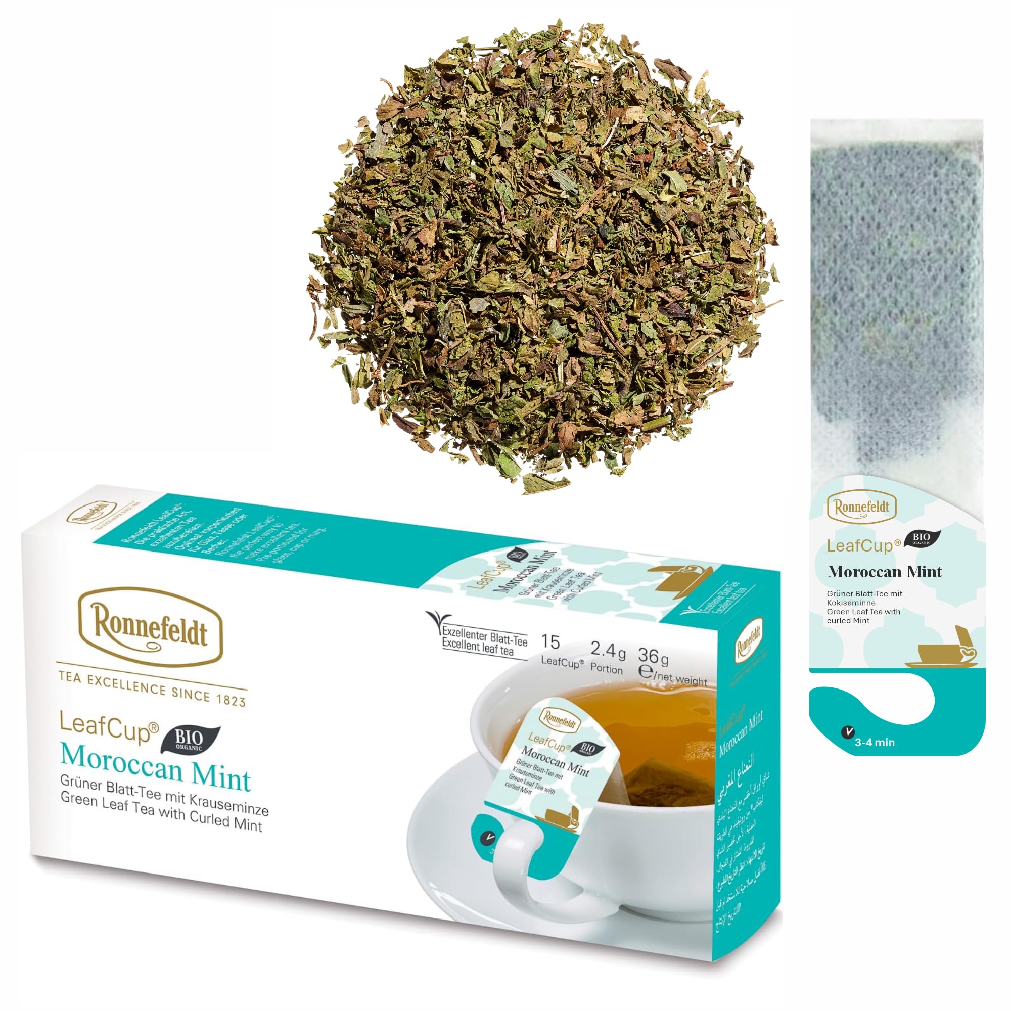 Amazon.com : Ronnefeldt LeafCup Moroccan Mint – Loose Leaf Green