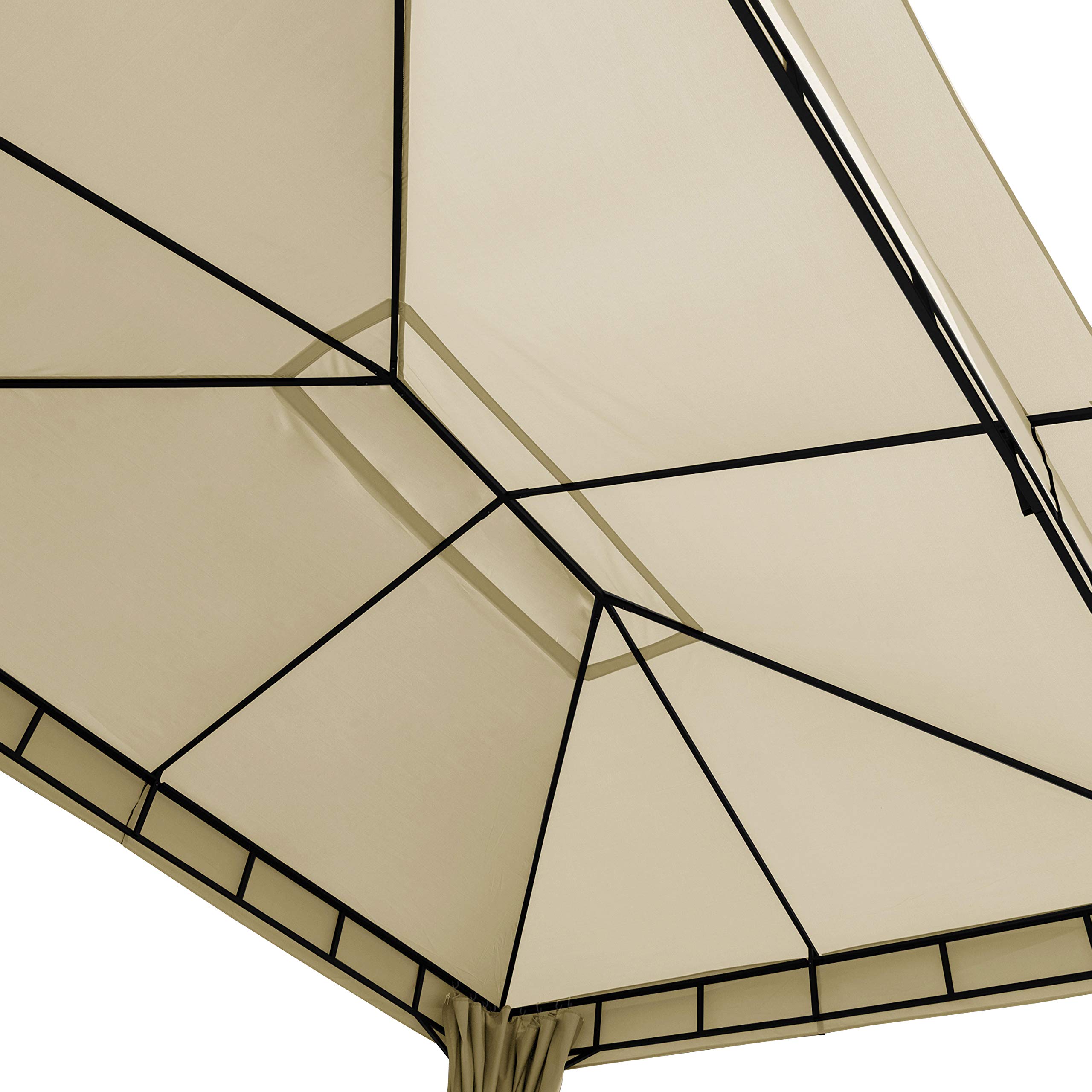 Toit de Remplacement 3x4 m pour Sunset Classic env. 180 g/m² Champagne