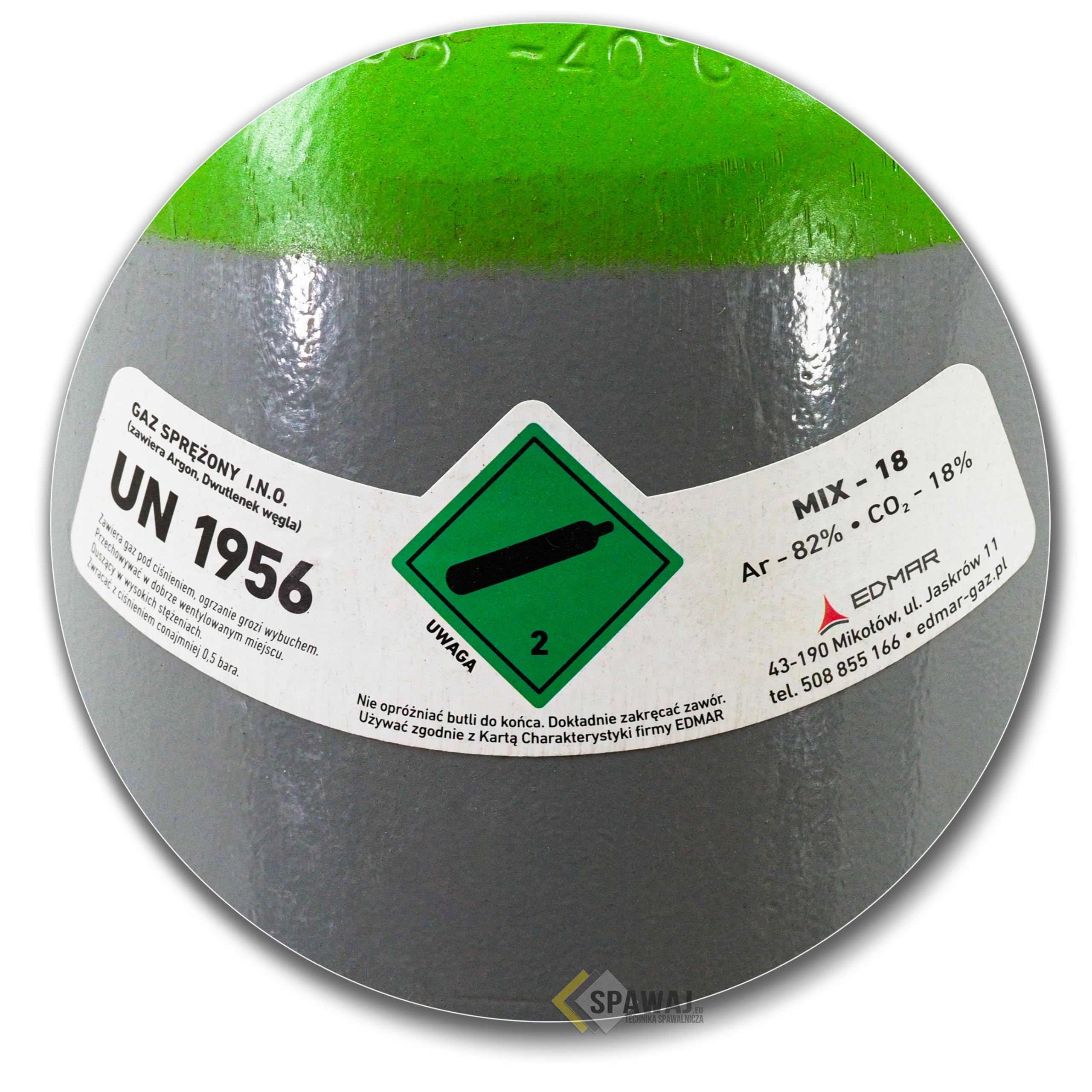 Mix Ar/CO2 - Bombona de gas de argón con reductor de presión de argón (10 l, 200 bar, relleno + reductor de presión Mini Ar/CO2 Bestschweissen.de para gas de soldadura TIG MIG MAG