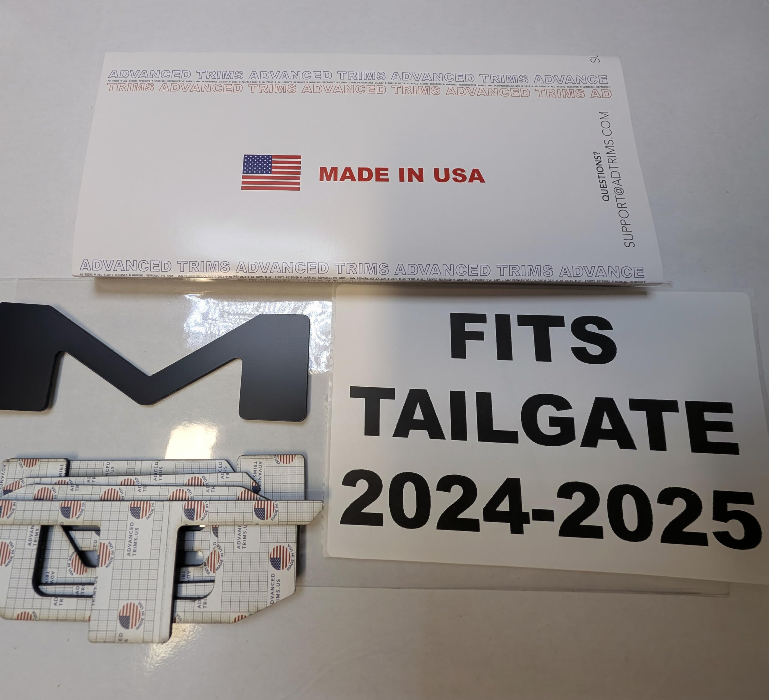 Tailgate Raised Plastic Letters Inserts Compatible With Tacoma 2024 2025 In Matte - Foto 5