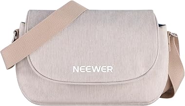 NEEWER Camera Shoulder Bag, Water Resistant Lightweight Compact Camera Bag for Photographers, Compatible with Sony Canon Nikon DSLR Lenses and Small Photography Accessories, PB25