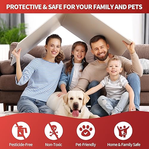 Miniatura 7 de Trampas adhesivas para ratones, paquete de 12 trampas de pegamento precebadas, plegables, a granel, no tóxicas, para interiores, para insectos,