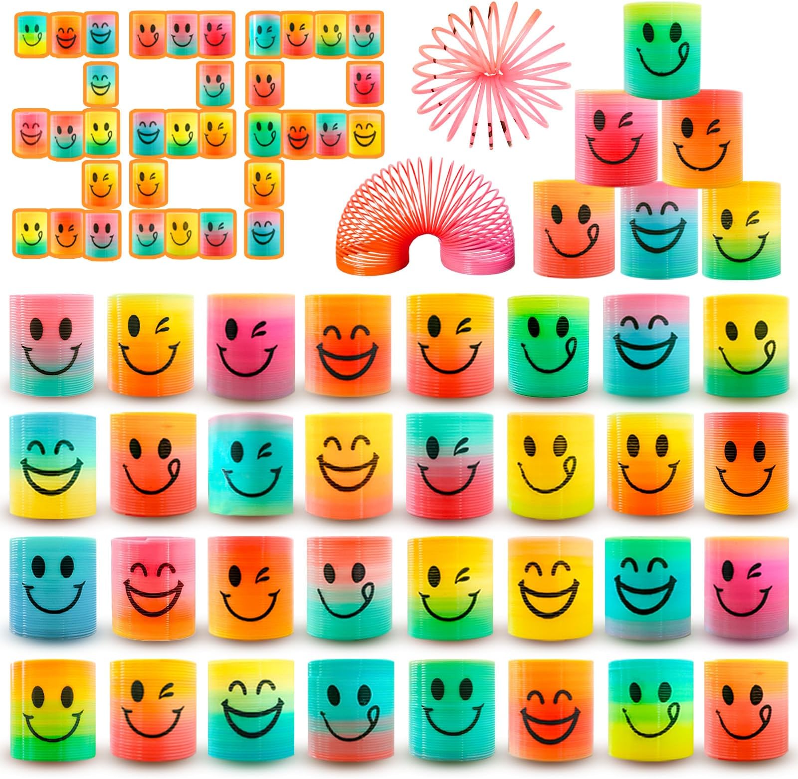 Cocurb 32 Pcs Mini Spring Party Favors for Kids 4 to 8 Fun Goodie Bag Stuffers for Birthdays, Classroom Prizes, and Small Toys Present