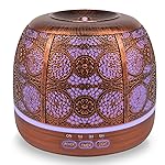 ARVIDSSON 500ml Essential Oil Diffuser, Metal Diffusers for Essential Oils, Aromatherapy Oil Diffuser for Large Room, Color Changing Mood Light & Mist Timer Setting, Gift for Women