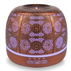 ARVIDSSON 500ml Essential Oil Diffuser Metal Diffusers for Essential Oils Aromatherapy Oil Diffuser for Large Room Color Changing