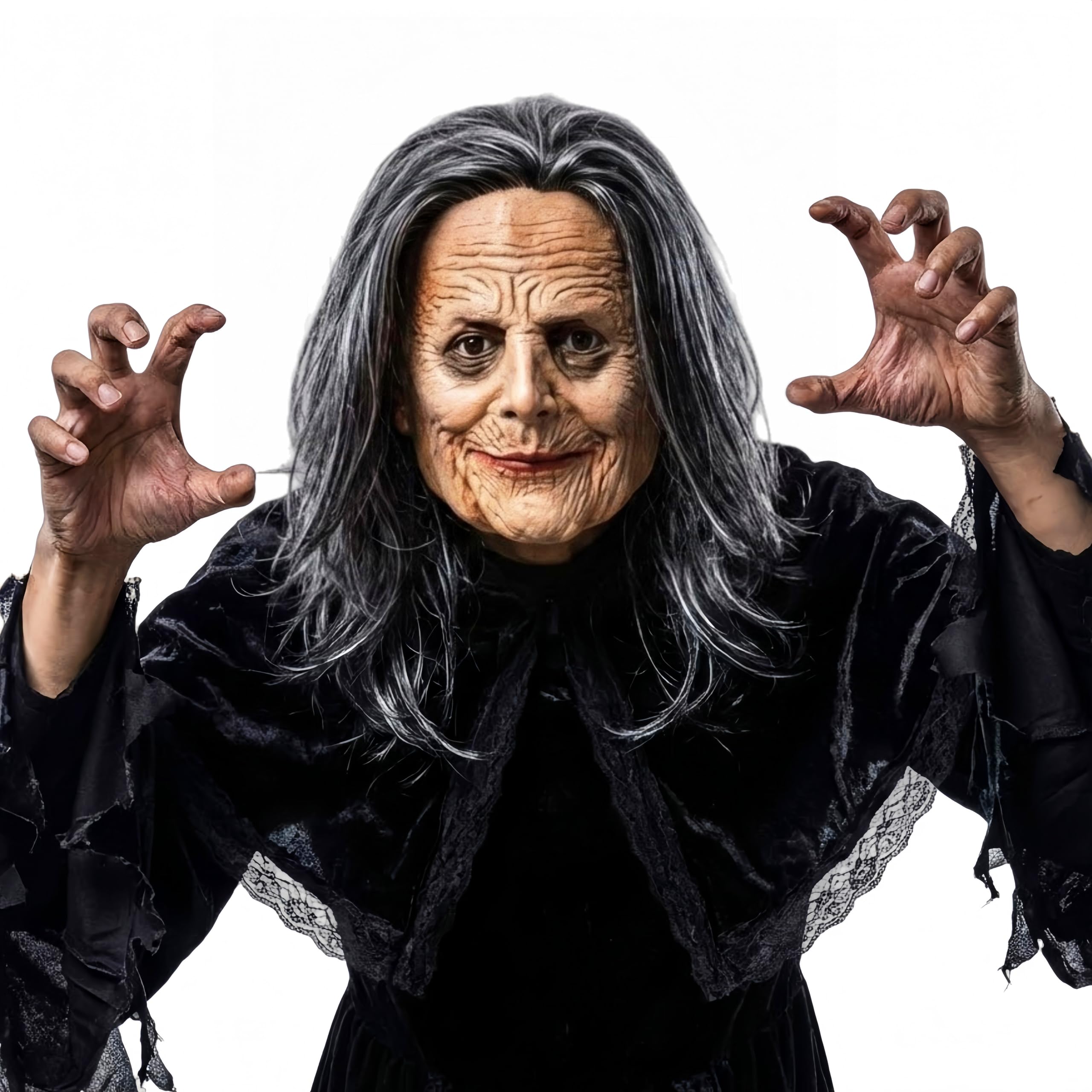 Halloween Old Woman Costume Mask