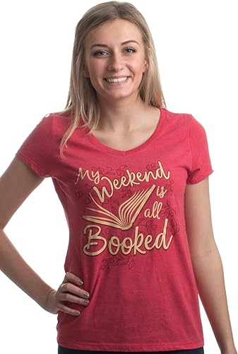 Miniatura 2 de My Weekend is All Booked - Camiseta con cuello en V para mujer
