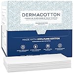 Dermacotton X-Large 100% Pure Cotton Face Towels - 100 Count Extra Large Disposable Wash Cloths for Face Washing, Makeup Removal & Acne Care | Ultra Soft, Hypoallergenic & Fragrance-Free