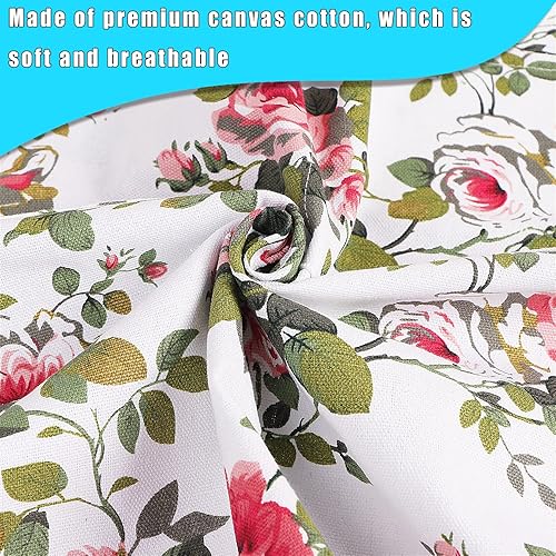 Miniatura 4 de LOLOMLO Delantal de algodón de lona de gran tamaño, delantales extra grandes con correa larga, cuello ajustable, resistente al desgarro, delantales