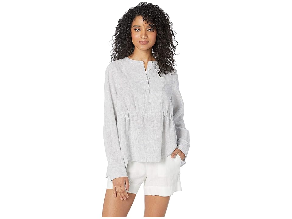 

J.Crew Gathered Front Popover (Thin Stripe) Women's Clothing