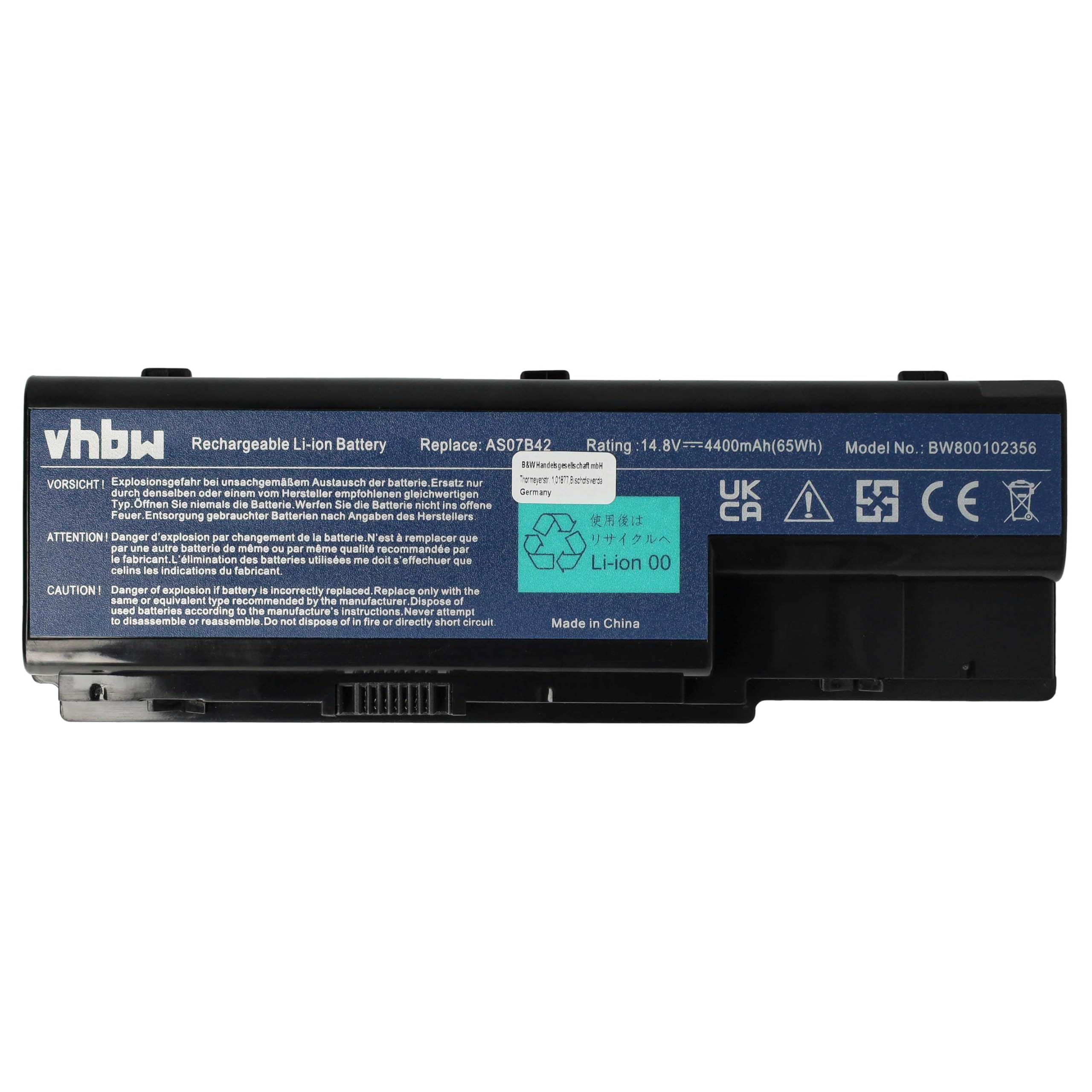 UM09A31 Laptop battery, Acer Aspire One 531h ZA3 ZG8 AO751h, 4400mah / 11.1V Li