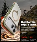 TORRAS Ostand Q3 Air Pro for iPhone 17 Pro Case with 360 Magnetic Stand, Dual Airbag Drop Protection, Fit for MagSafe, Camera Control Button, Shockproof Phone Case for iPhone 17 Pro, White