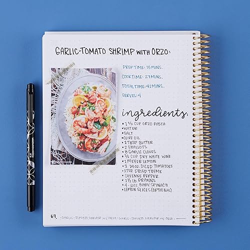 Miniatura 4 de Erin Condren - Cuaderno en espiral (diseño de cuadrícula de puntos) - Tapa de diseñador intercambiable, papel de cuadrícula de puntos estándar de 5