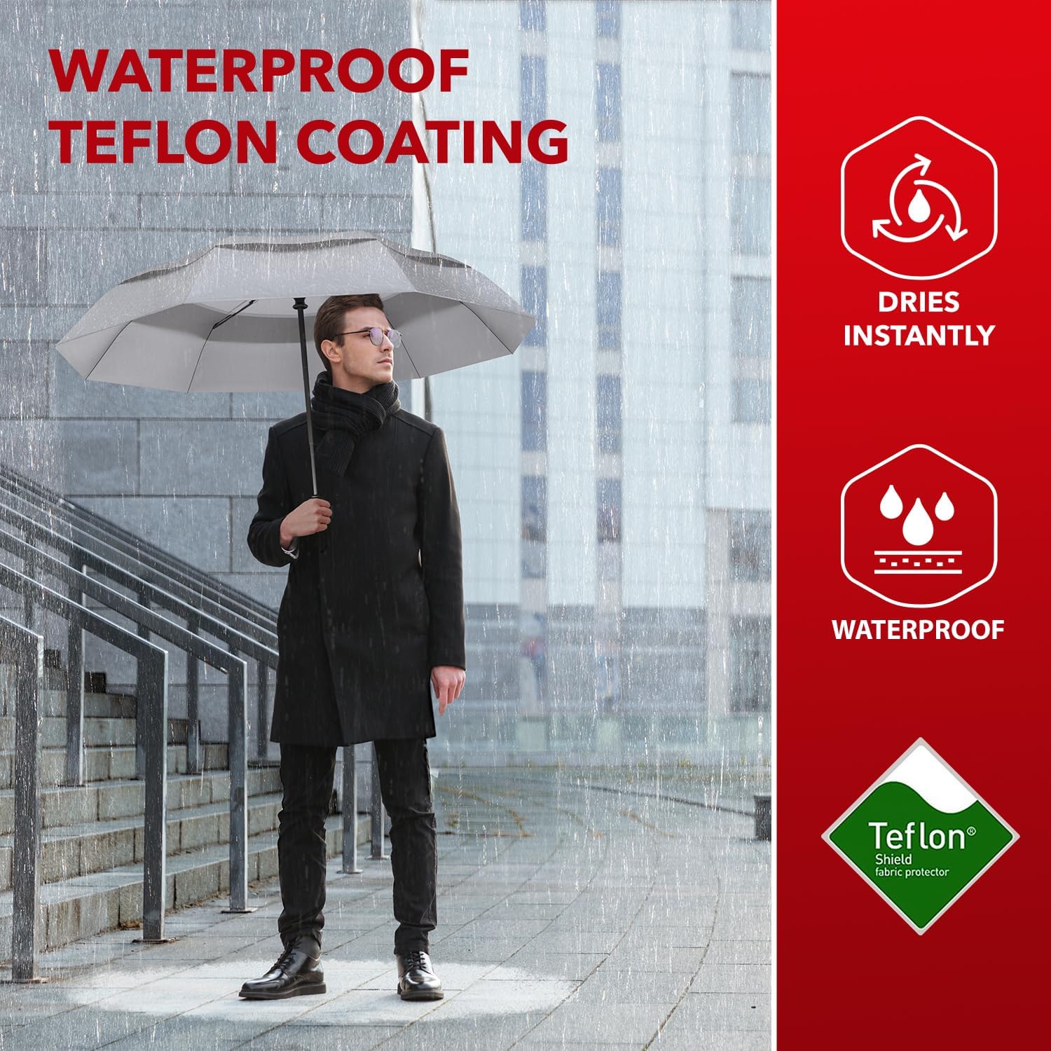 Repel Windproof Travel Umbrella - Image 16