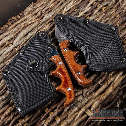 Miniatura 6 de Cuchillo táctico, cuchillo de caza, cuchillo de supervivencia, hacha de mano de espiga completa, cuchillo de hoja fija, bandera estadounidense,