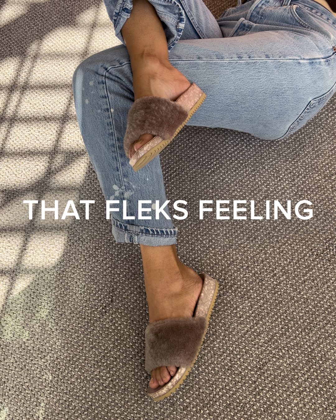 Fleks San Ysidro Women's Shearling Slides, Platform Sandals with Arch Support, Comfort Footwear, Natural Sheepskin Upper - Image 8