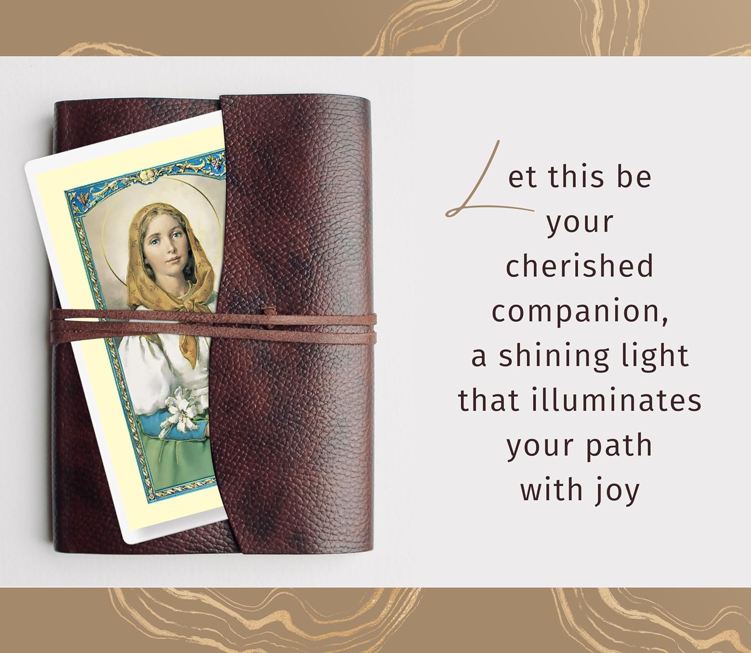 St Dymphna Chaplet - Saint Dymphna Prayer Card, Lord's Prayer Card - Saint Dymphna Chaplet with Medal Charm - St Dymphna Chaplet Rosary, Patron Saint of Nervous and Mental Disease Theme Set of 3 Items - Image 4