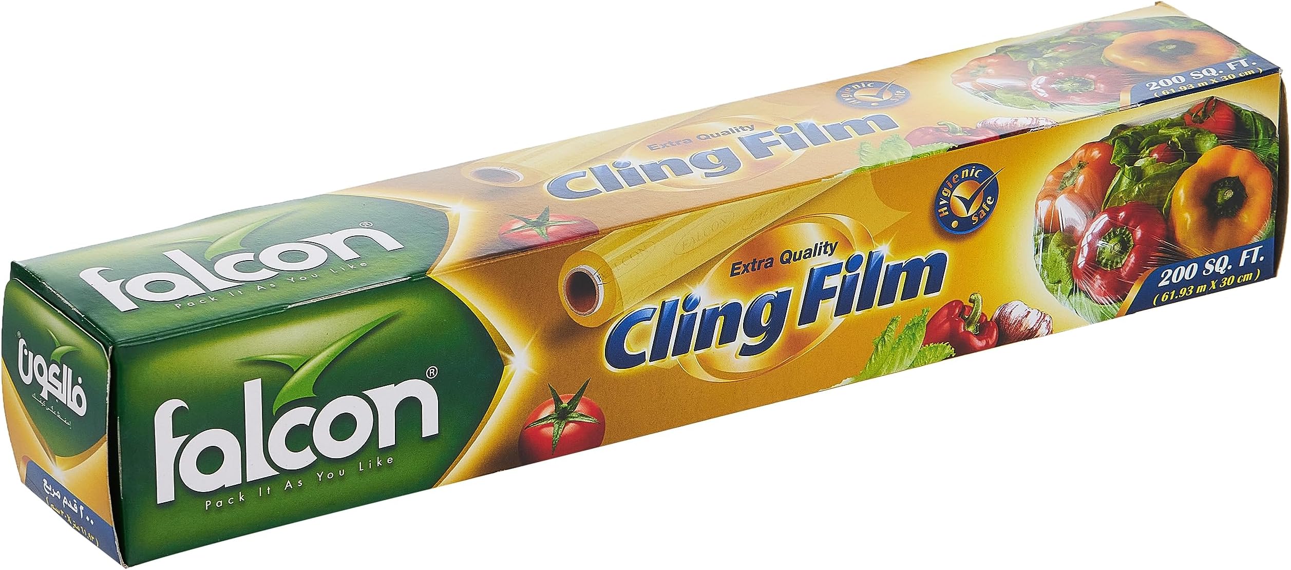 Falcon Plastic Wrap, 200 square feet - 61.93 m x 30 cm