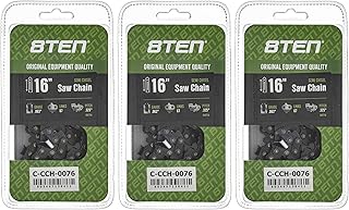 8TEN Semi Chisel Chainsaw Chain 16 Inch .063 .325 67DL for Stihl 024 028 MS 261 290 361 390 3639 005 0067 (3 Pack)